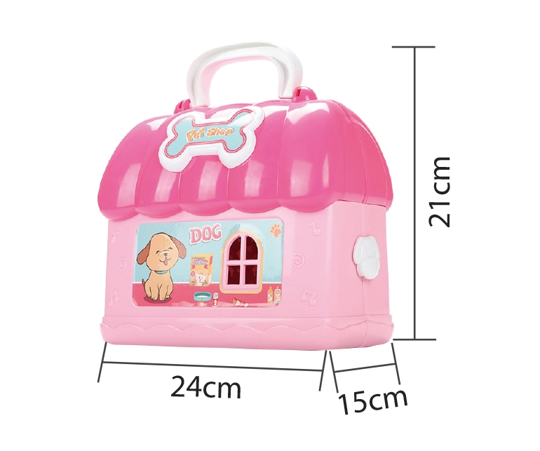 Plastic Play House Indoor Little Pet Shop Toys Girls Doll House for Kids